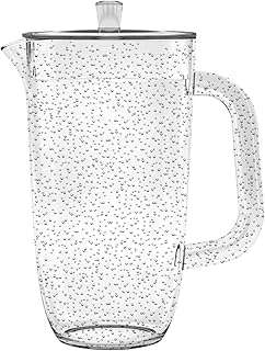 TarHong Bubble Pitcher with Lid, Clear, 100 oz., Premium Plastic