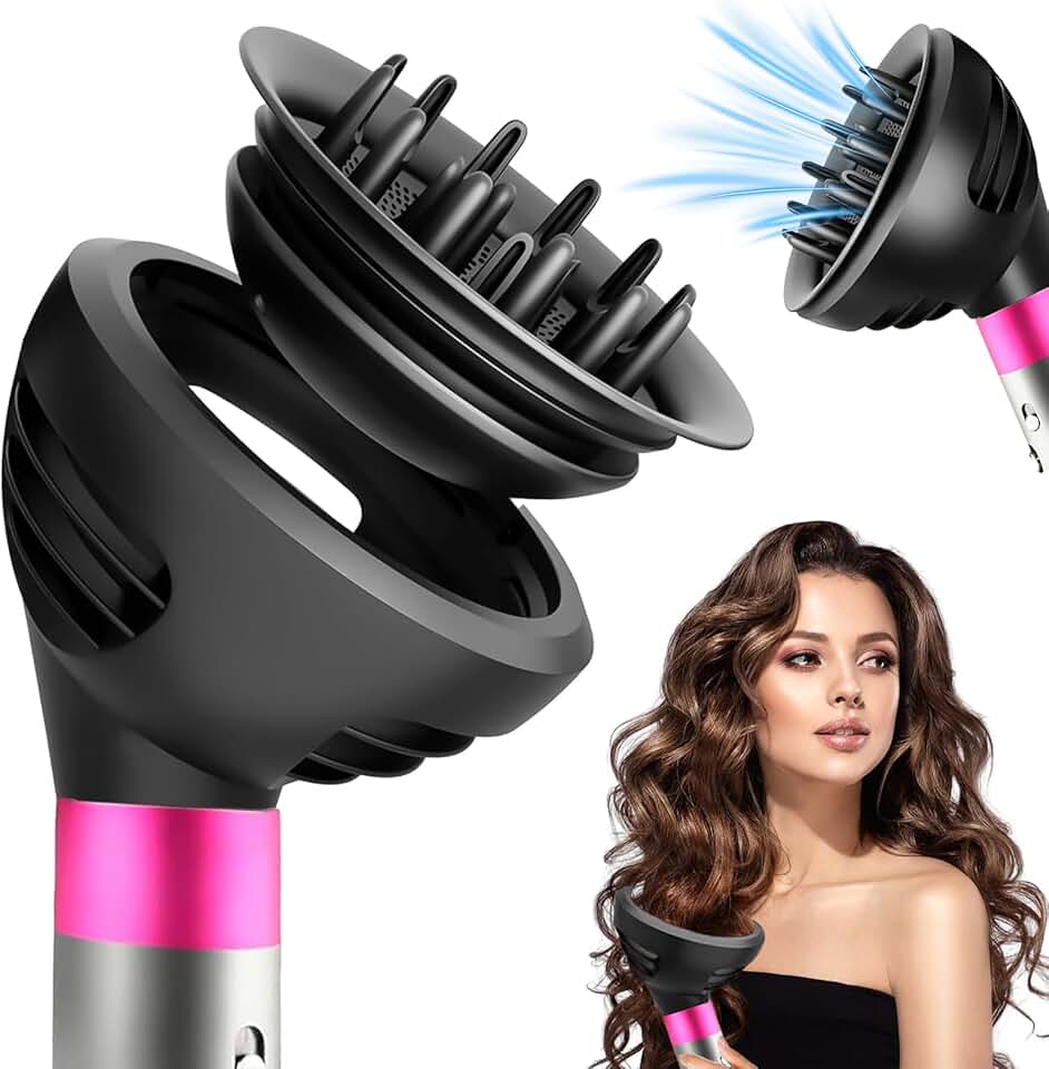Wave Curl Diffuser for Dyson Airwrap Styler, Upgraded Diffus