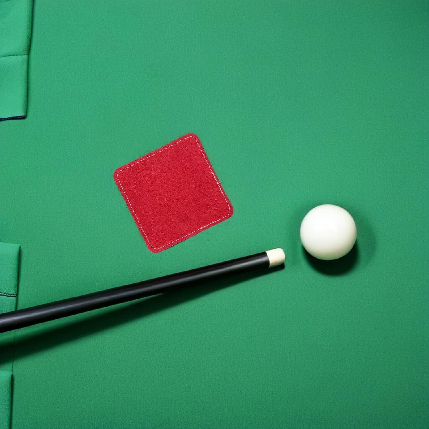 Garneck Leather Cue Shaft Cleaning Cloth for Professionals and Players Red Pool Cue Cleaner Polisher Towel for Shaft Maintenance and Cleaning Hard-to-Access Areas