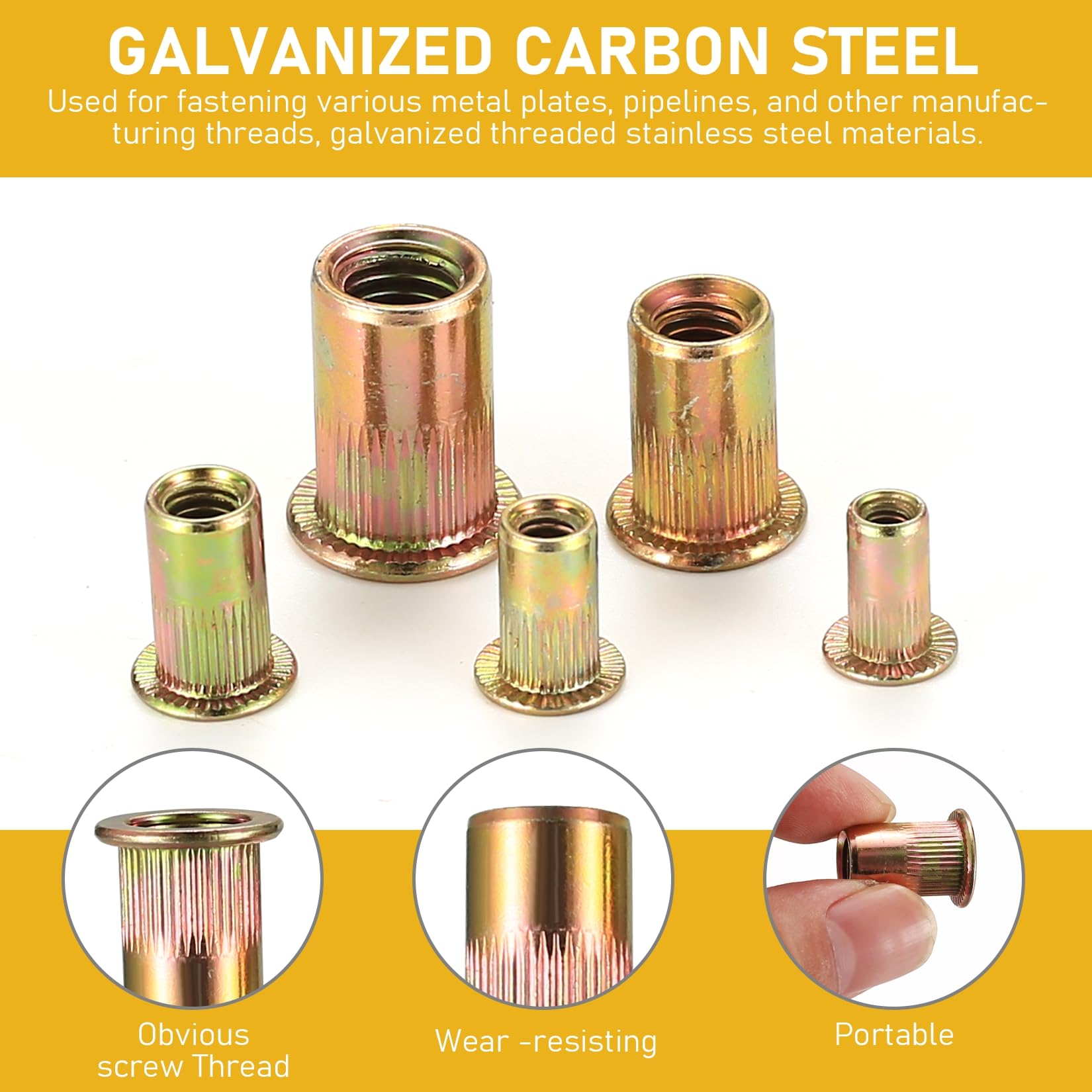 100 Dadi A Molla Per Canale Strut 1/2-13 - Foto 7