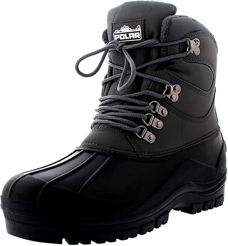 Botas para lluvia y nieve, a la altura del tobillo, impermeables para hombre