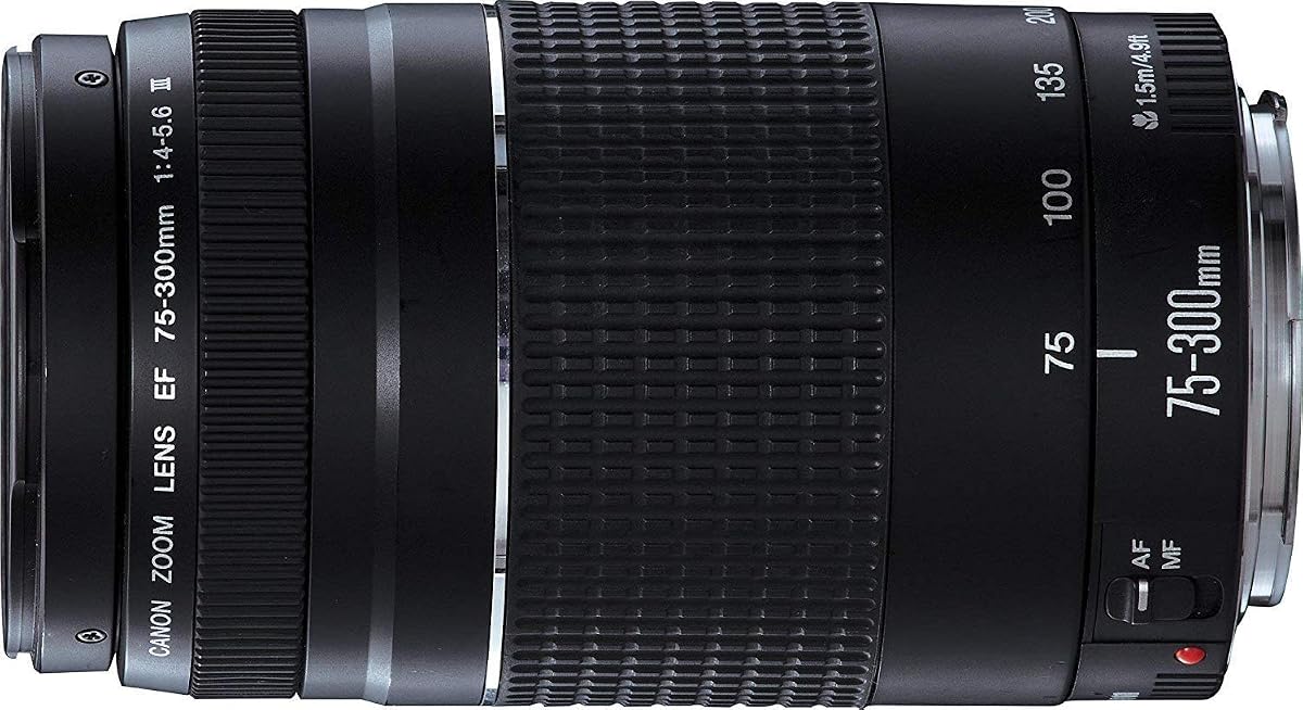Canon EF 75-300 mm f/4-5.6 III Teleobjetivo con zoom para cámaras Canon SLR (renovado)