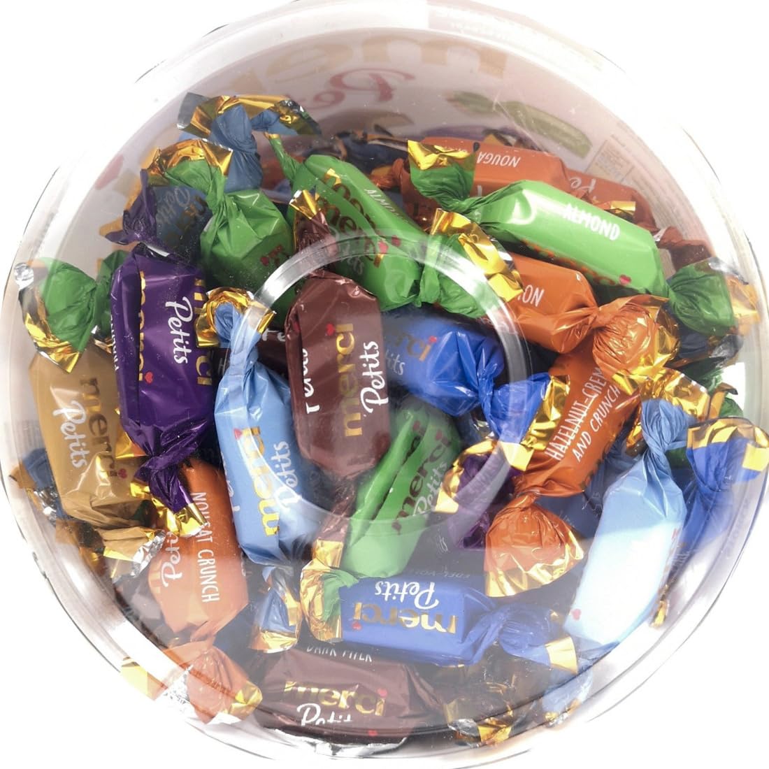 PACK Merci Petits Bombones de Chocolate Surtidos - 7 Sabores (Praliné, Café, Avellana, Almendra) - 3kg Total (Pack 3x1kg)