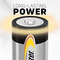 Vista 2 de Energizer Alkaline Power D Baterías 12 unidades (paquete de 1), pilas alcalinas de larga duración tamaño D