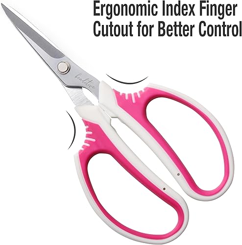 Miniatura 8 de Beaditive Tijeras multiusos para manualidades  Tijeras de manualidades de alto apalancamiento con cuchillas afiladas de acero al carbono  Tijeras de