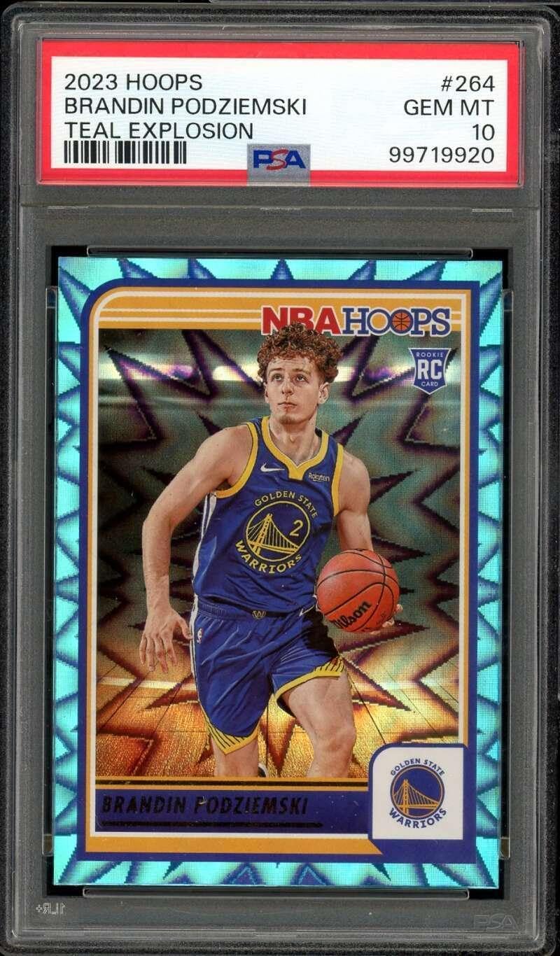 Brandin Podziemski Rookie Card 2023-24 Hoops Explosion #264 PSA 10 - Basketball Slabbed Rookie Cards