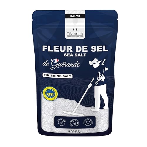 Miniatura 1 de Tablissima Flor de Sel de Guerande - Sal Premium de Francia - Cosechada a mano - 100 % natural - Confiado por los mejores chefs - 1.58 oz (45 gramos)
