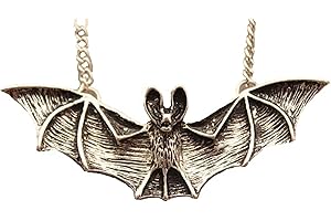 Lily Munster Vampire Bat Pendant Necklace: A Sinisterly Chic Statement Piece for Gothic Aficionados