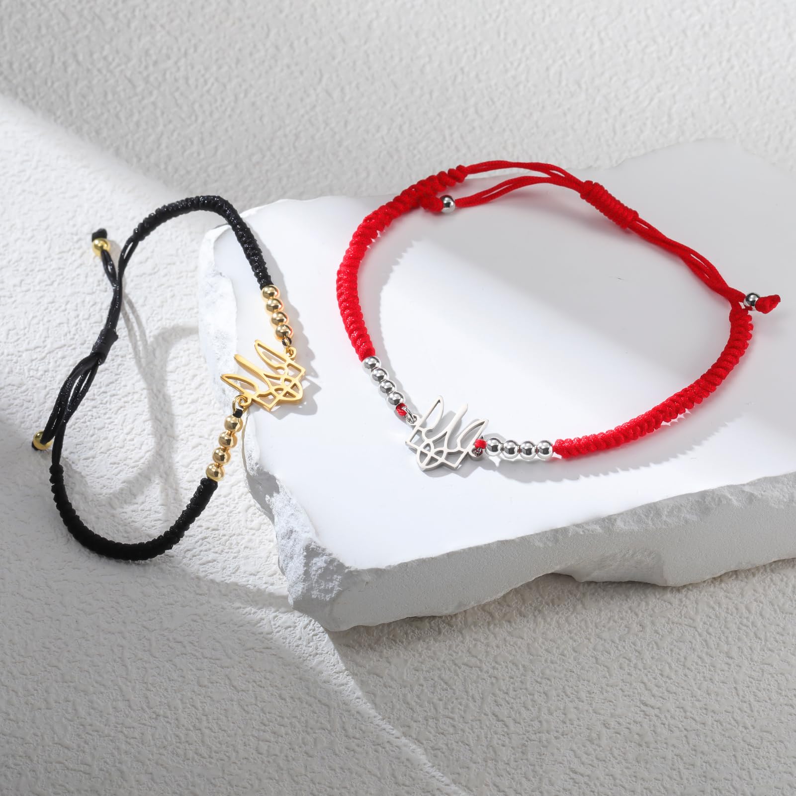 Dreamtimes Ukrainian Symbol Bracelet for Women Ukraine Bracelet for Men Ukraine Trident Inspired Gifts Ukrainian Remembrance Jewelry