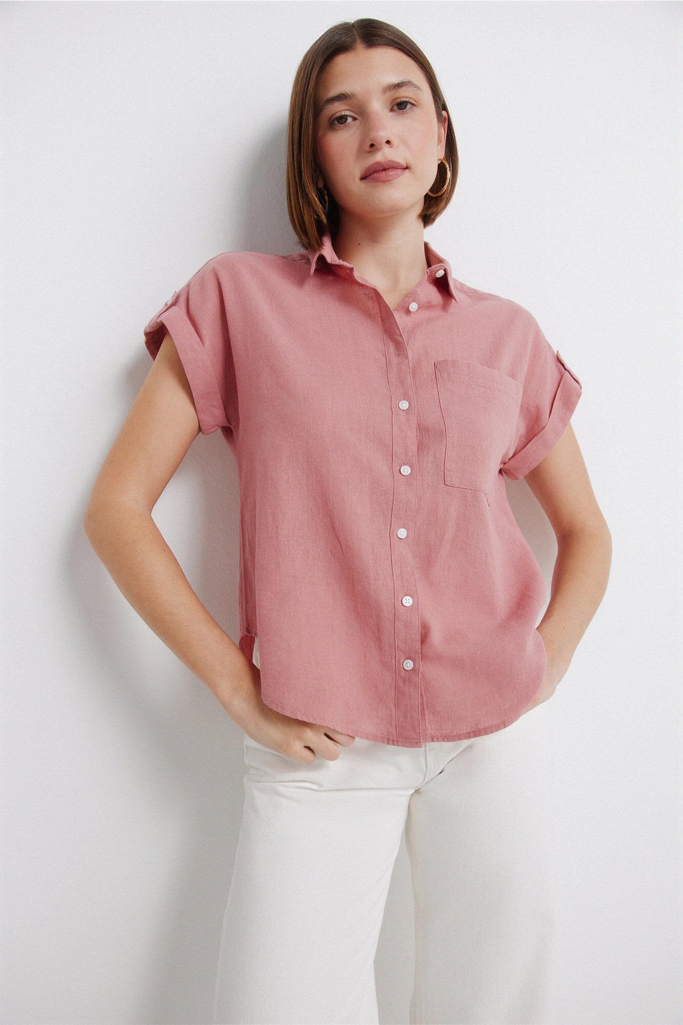 Springfield S/S Open Shirt Shirt Mujer