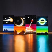 Upgraded Light Kit Compatible with Lego Tales of The Space Age Building Set, Lights Decoration Compatible with Lego 21340 Model Not Included