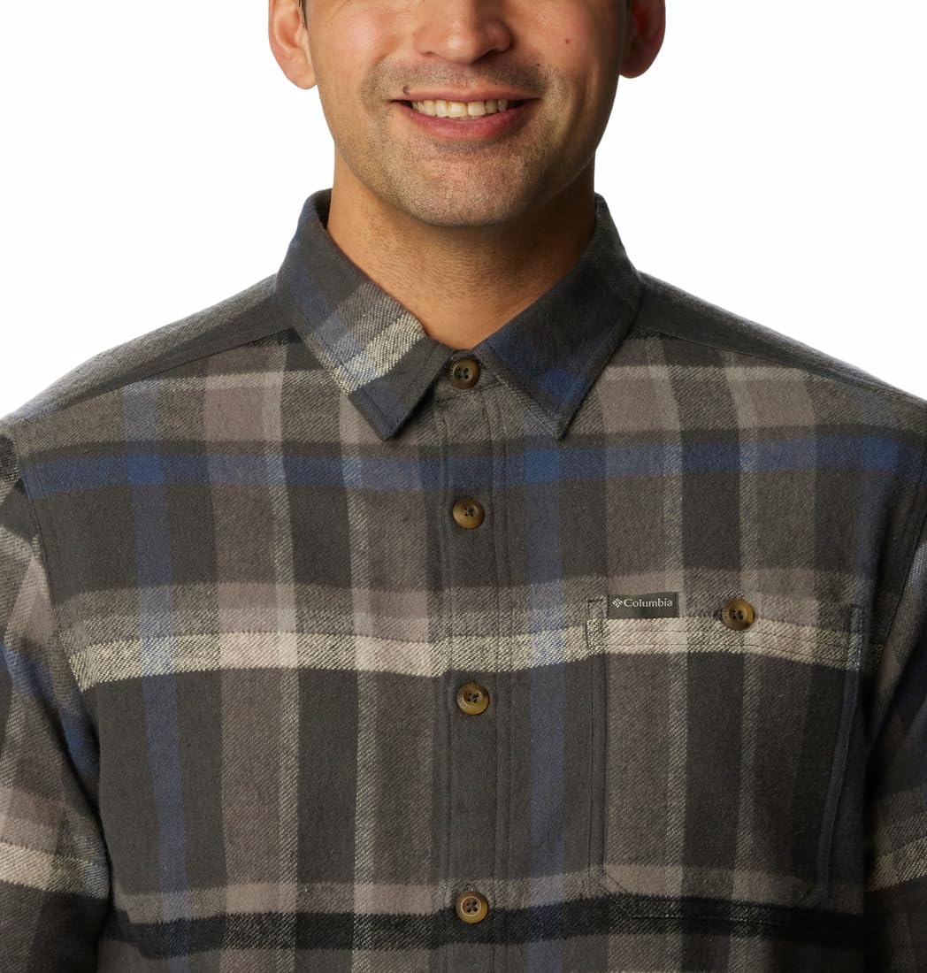 Columbia Pitchstone™ Heavyweight Flannel Shirt Shark Macro Multi SM - Image 4