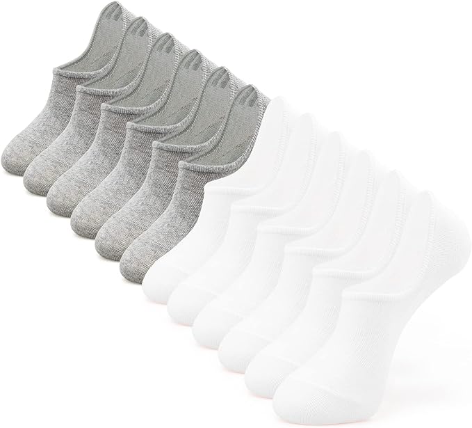 IDEGG No Show Socks Women & Men Low Cut Ankle Short Anti-slid Athletic Running Casual Invisible Liner Socks