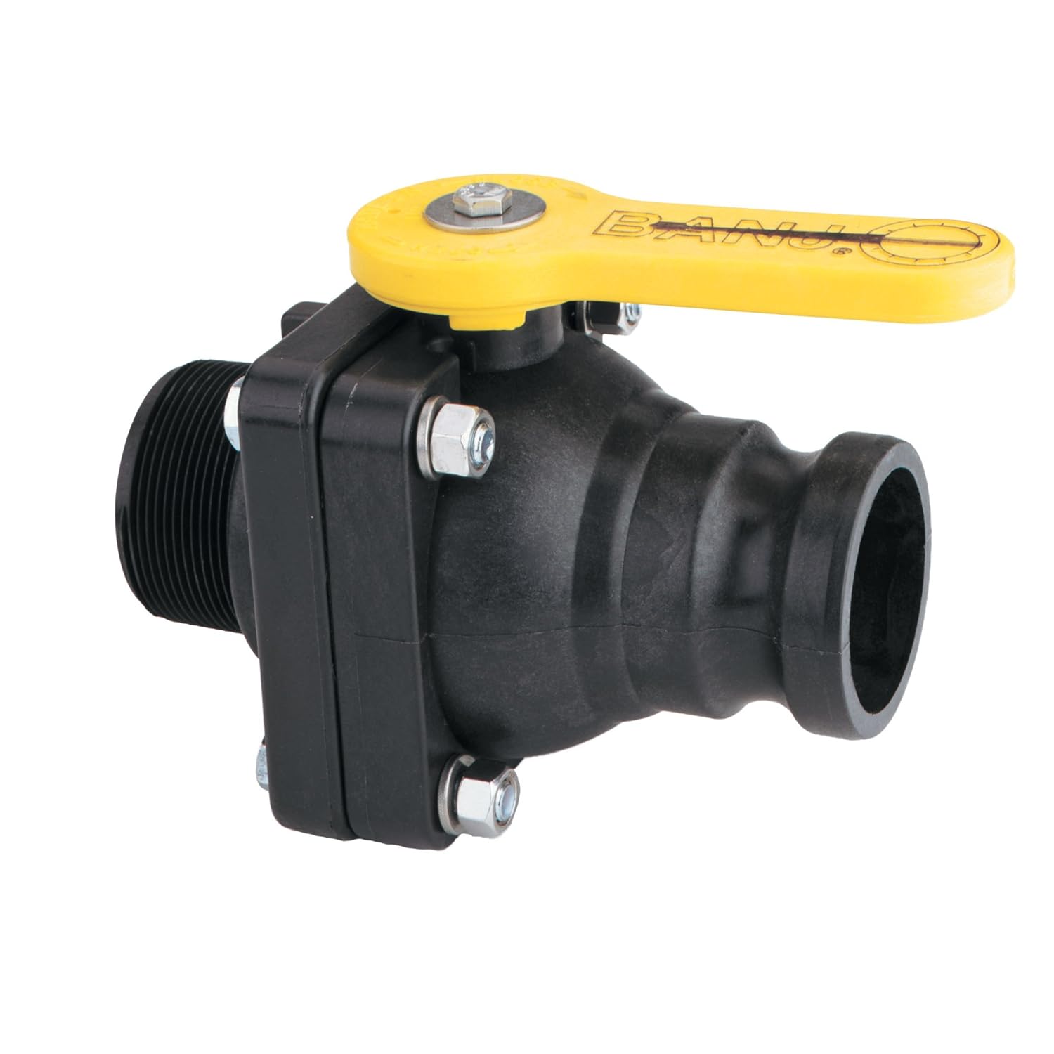 Banjo VSFMT204FP 2" Full Port Stubby Valve Male Adapter x Male NPT