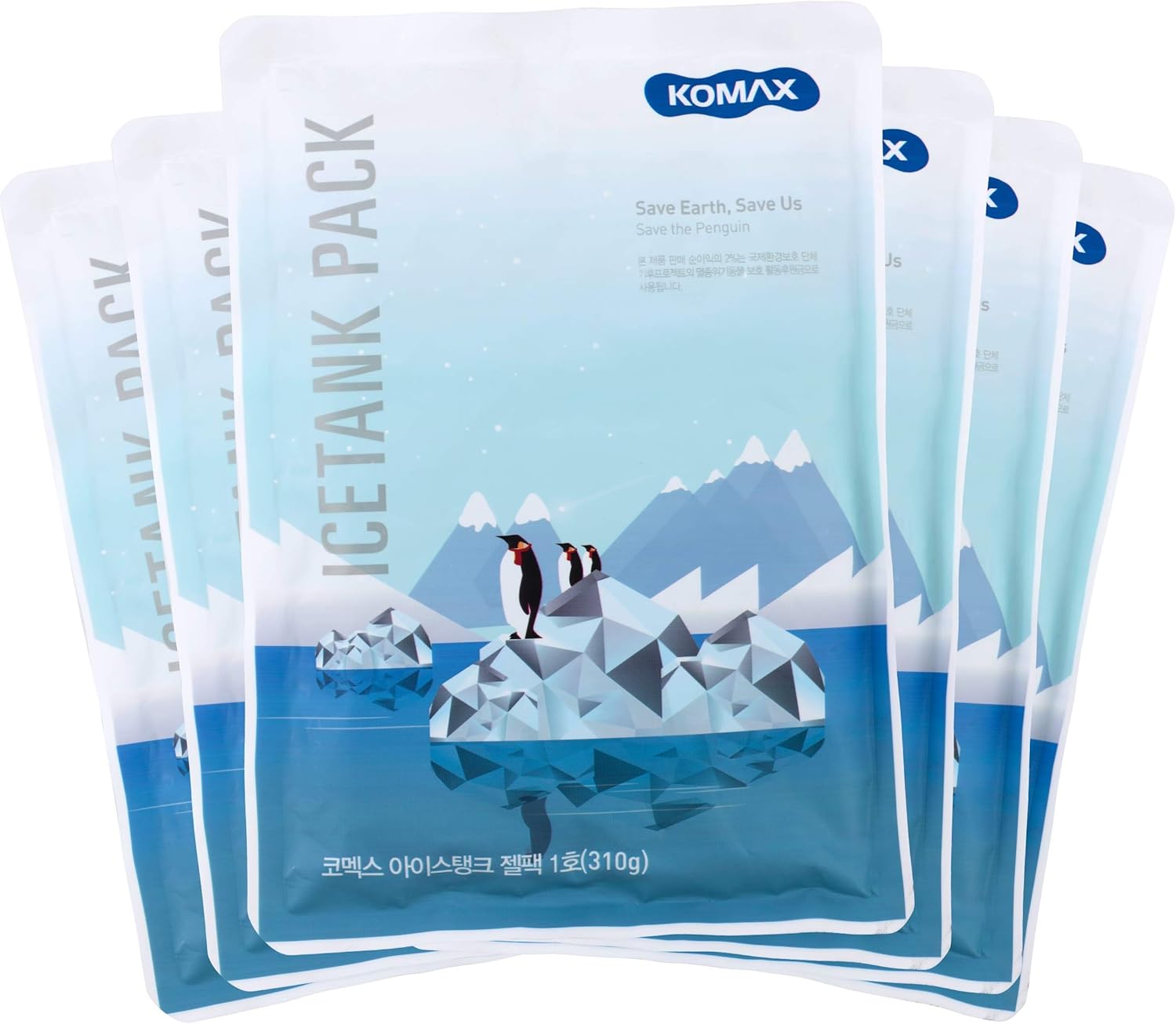 Komax Lunch Box Ice Packs Set of 6 Reusable Ice Packs for Lunch Box