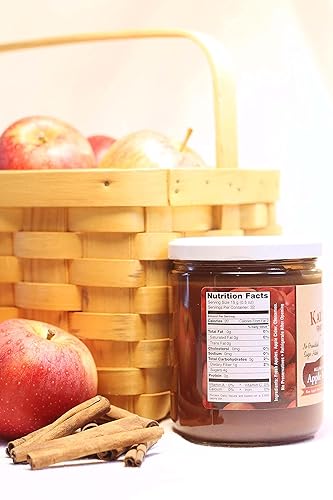 Miniatura 4 de Kauffman's Fruit Farm Mantequilla de manzana, hecha en casa, sin azúcar añadida, Kosher, sin OMG, sin gluten. Perfecto para usar en hornear, como
