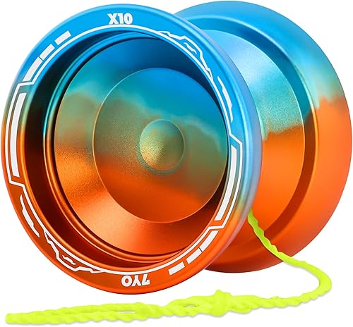 Miniatura 10 de X6 Yoyo profesional de trucos para niños y principiantes, Yoyo 6061 Responsive Yoyos de aleación de aluminio con rodamiento KK, eje, bolsa, 10
