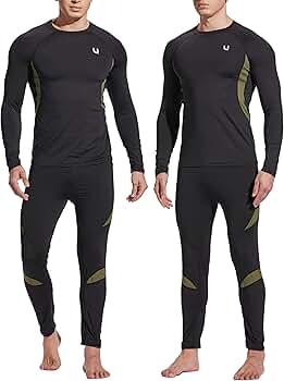 UNIQUEBELLA Men's Thermal Underwear Sets Top & Long Johns