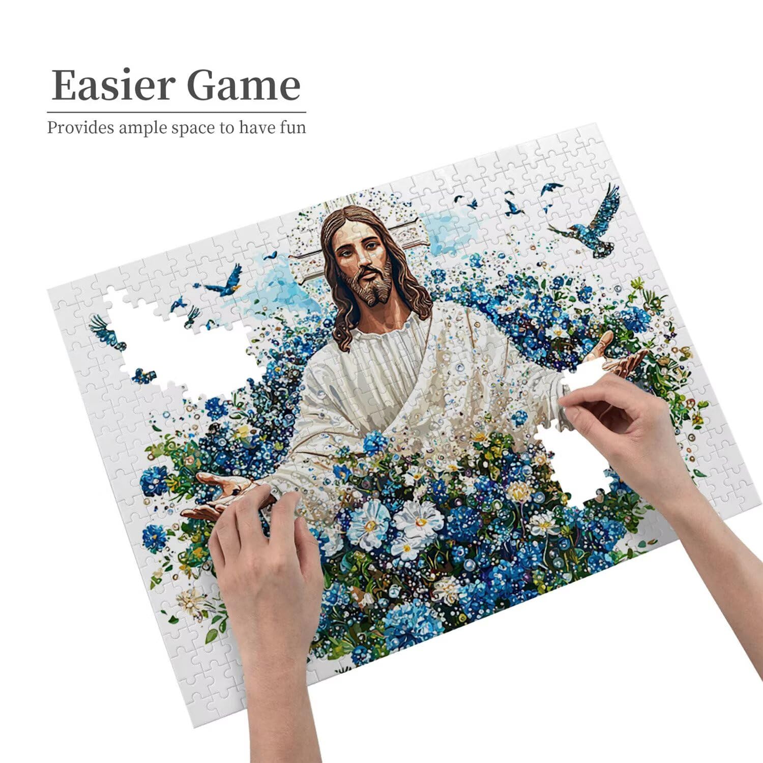 Gesù - Puzzle 6000 Pezzi per Adulti - Puzzle fai da te, Intrattenimento Creativo, Arte Moderna, Puzzle Classico per Adulti e Ragazzi dai 12 anni, Idea Regalo Uomo e Donna 179x105cm a-881