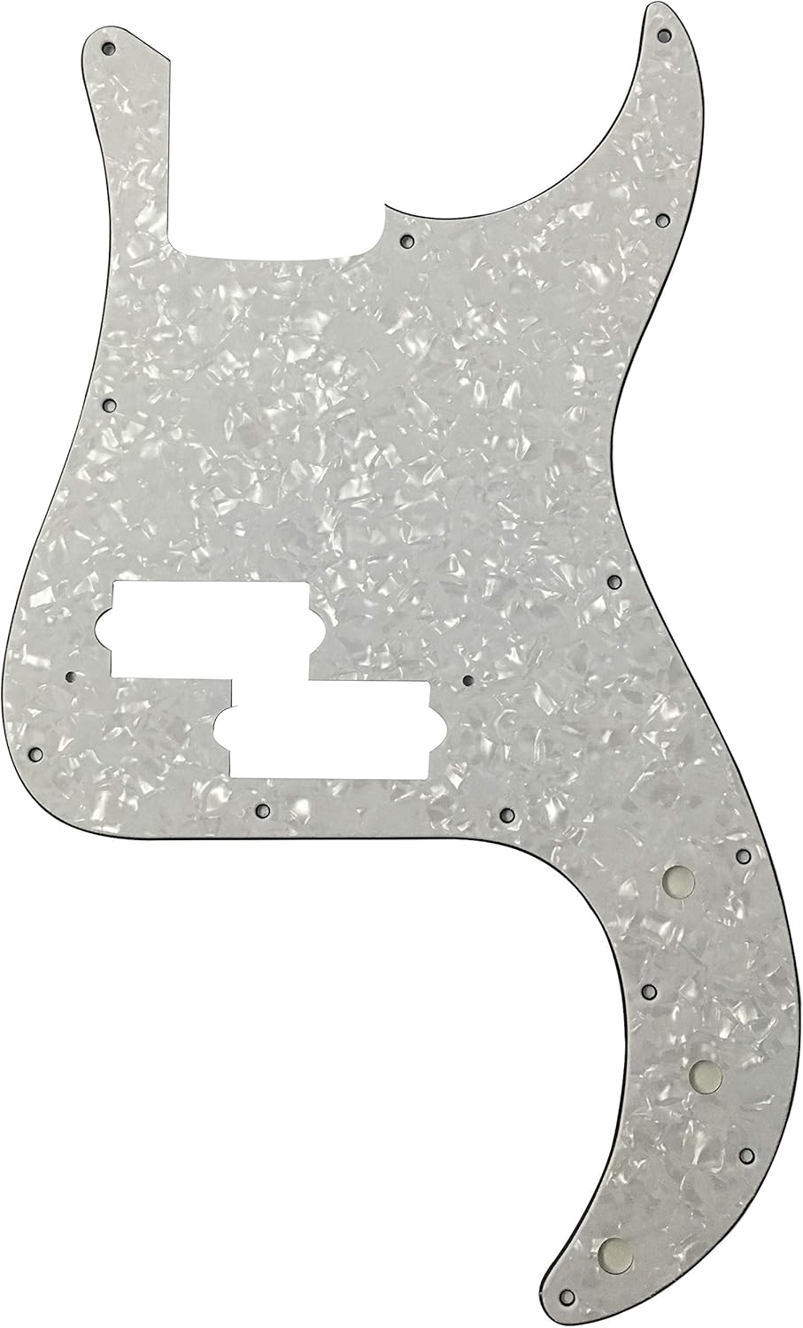Electric Guitar Pickguard for Fender Japan Precision Bass Style (4 Ply White Pearl)
