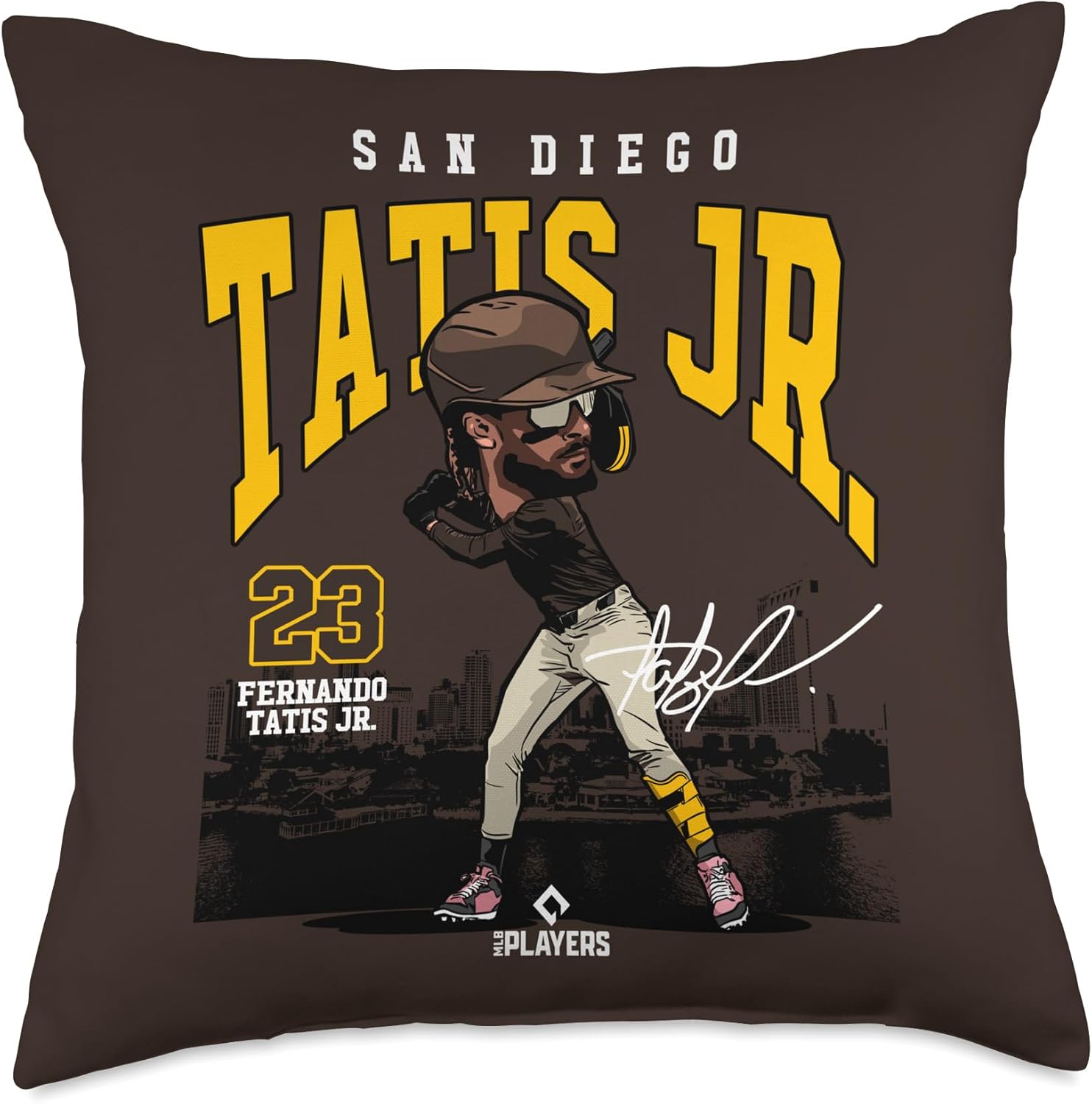 Fernando Tatis Jr | San Diego MLB Player League | MLBTAT4039 Throw Pillow