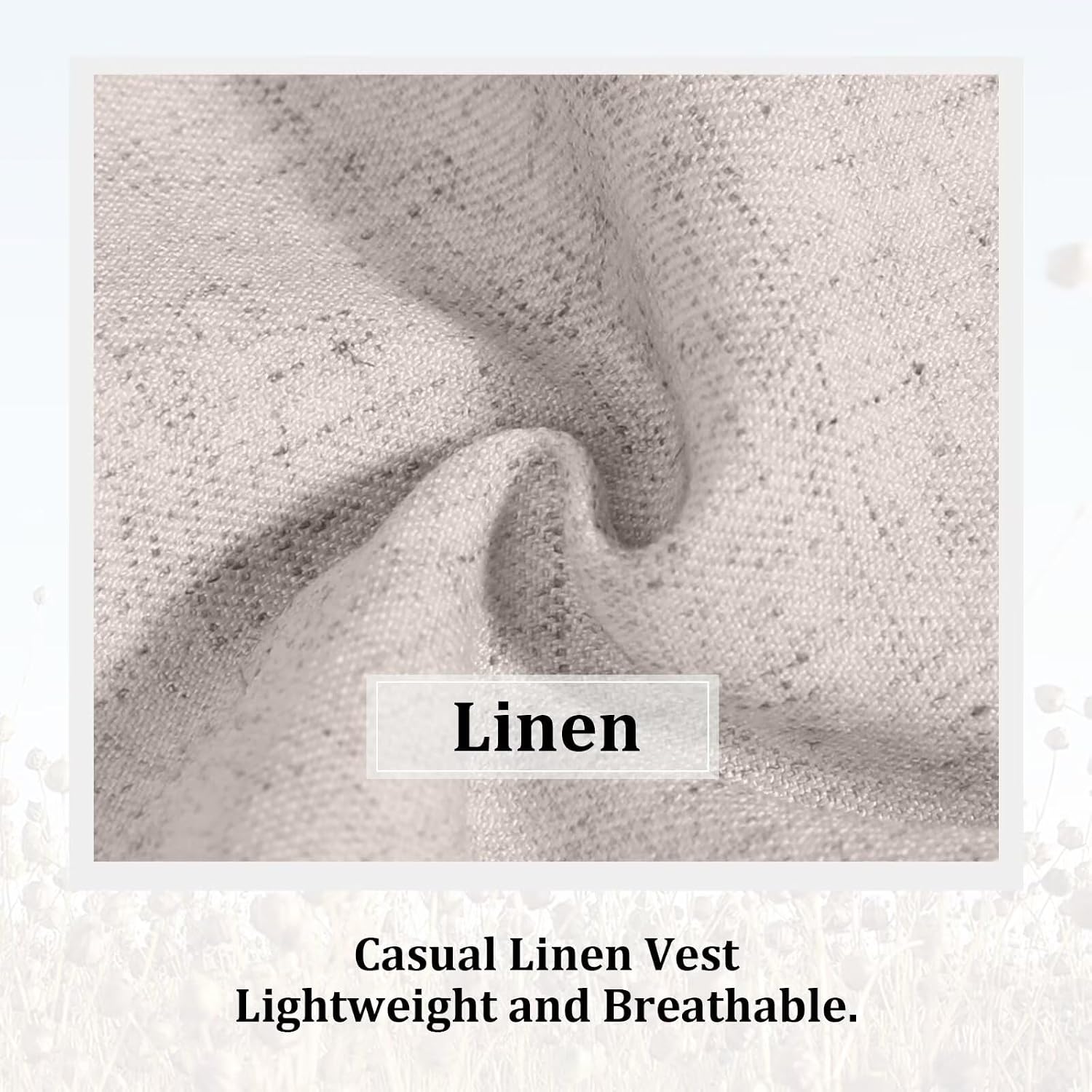 Men Linen Vest Casual Suit Vests Regular Fit Beach Wedding Waistcoat For Mens Groomsmen Party Dress Vest