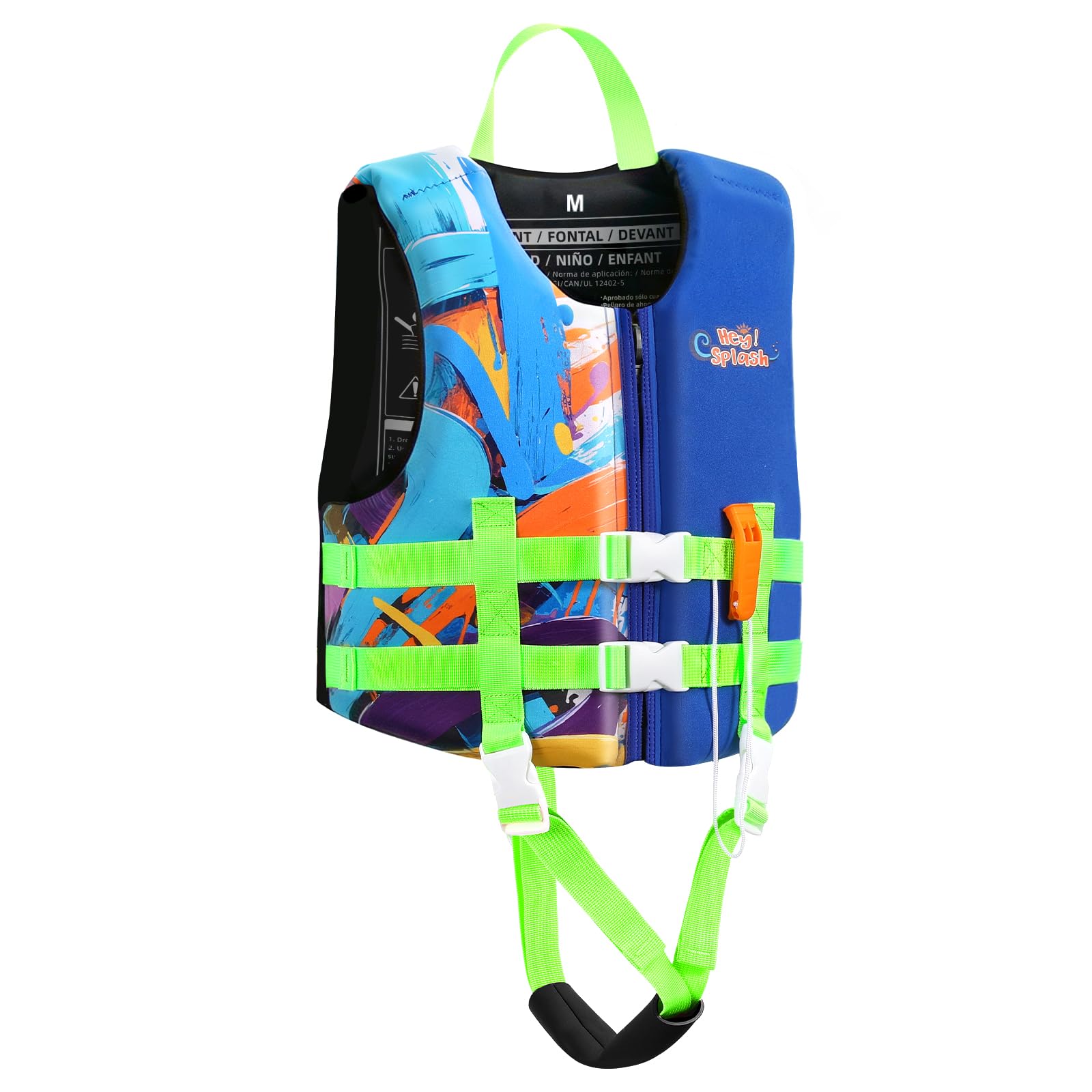 HeySplash Toddler Swim Vest, Kids Swimming Jacket 20-30/30-50/50-90lbs