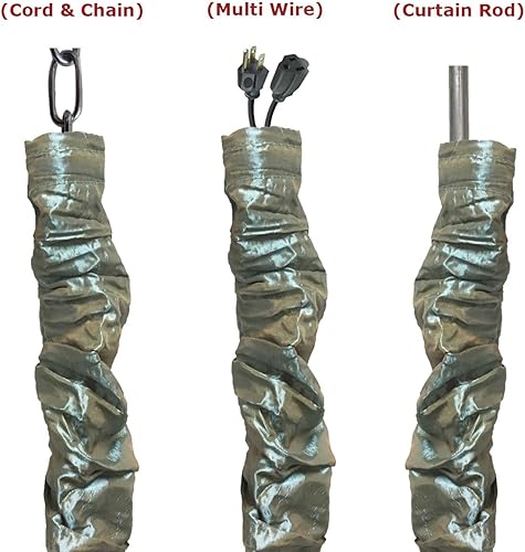 Vista 30 de Royal Designs, Inc - Funda para cadena y cordón de tela con cierre táctil Dorado antiguo