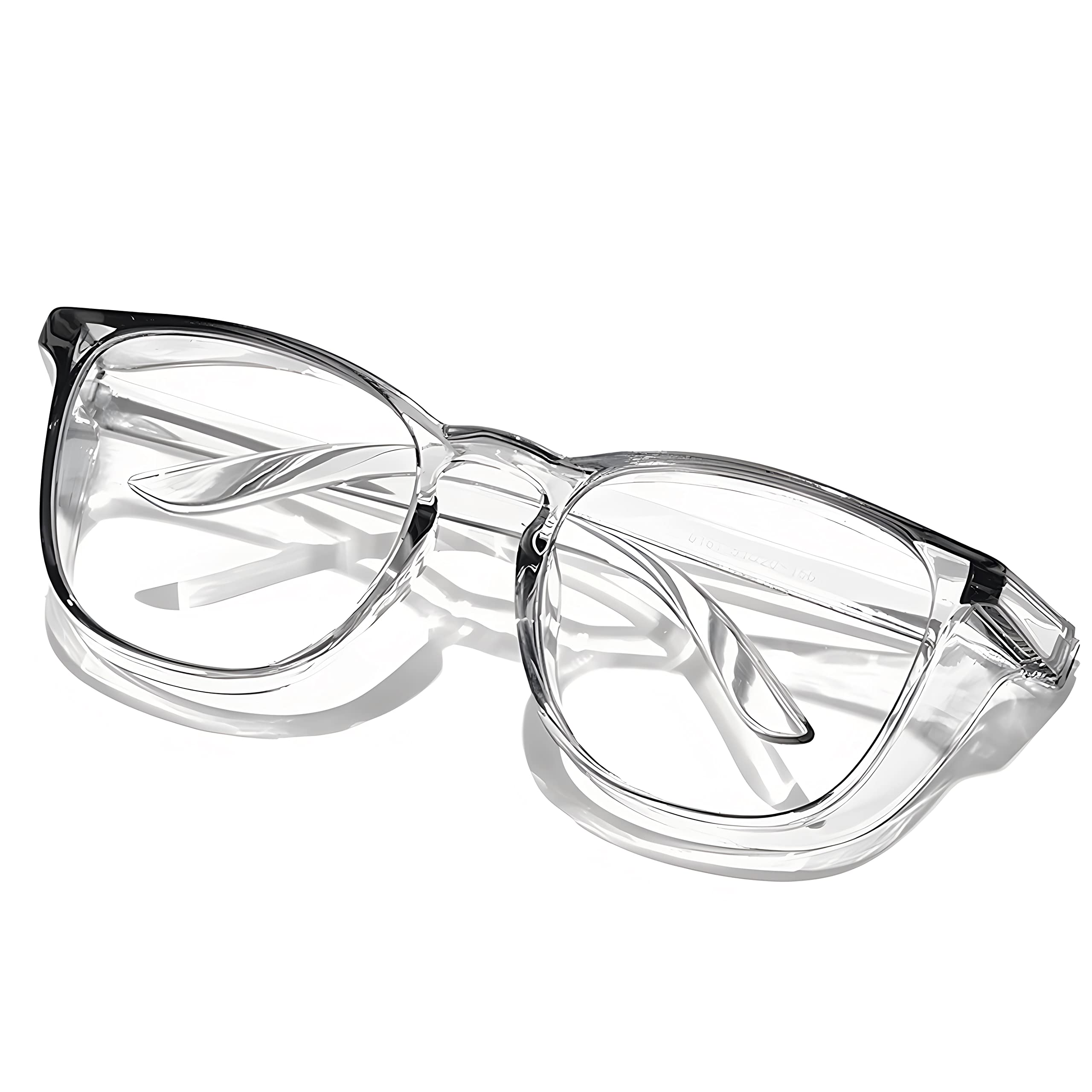 Rayharyo Safety Glasses for Women Nursing Safety Goggles Nurses Anti Fog Blue Light Blocking Lens Fashionable Clear Protective Eyewear, Grey