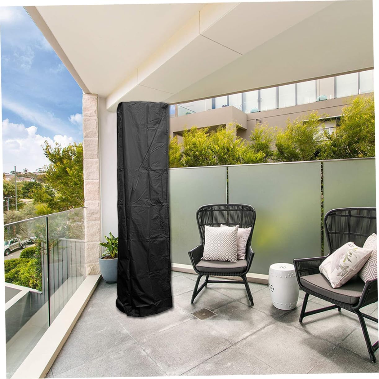 DECHOUS Rainproof Patio Heater Cover Protector for Outdoor Heater Scratch and Stain Resistant for Outdoor Use