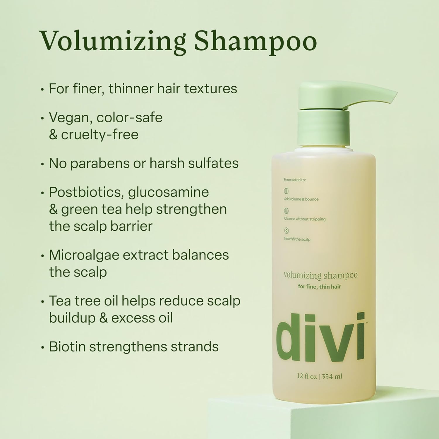 Divi Major Volume Bundle – Includes Volumizing Shampoo, Conditioner & Strand Plumper – Boosts Lift, Fullness & Body for Fine or Thinning Hair, 3 Piece Set