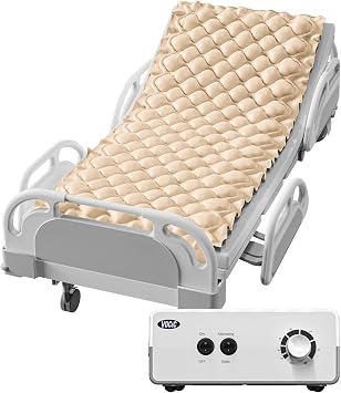 Alternating Air Mattress with Quiet Pump, Inflatable Bed Topper for Sleep Support-S21