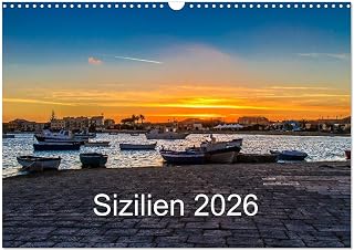 Sicily 2026, US-Version (Wall Calendar 2026 DIN A3 Landscape), CALVENDO 12 Month Wall Calendar