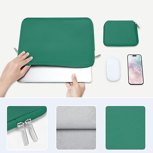 Miniatura 221 de MOSISO - Funda para laptop, repelente al agua, bolsa de neopreno con funda pequeña azul (Airy Blue)