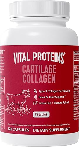 Vital Proteins - Píldoras de colágeno de cartílago, suplemento de colágeno tipo II y sulfato de condroitina para la recuperación y cabello, piel,