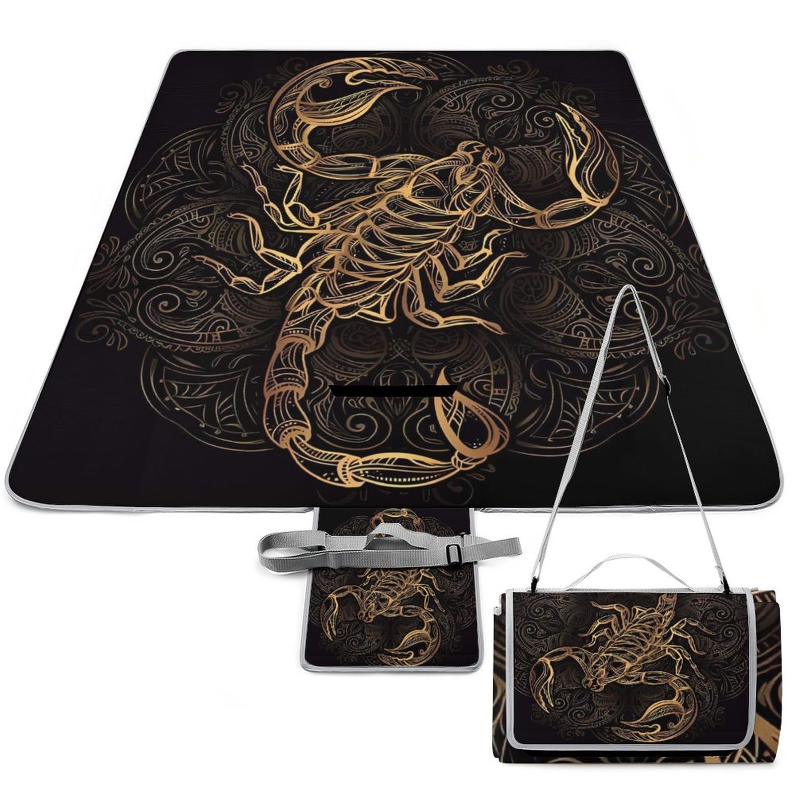 Tapis de camping imperméable et couverture de pique-nique portable 148x148