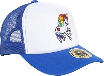 Adult Unicorn Rainbow Mesh Cap Snapback Trucker Hat