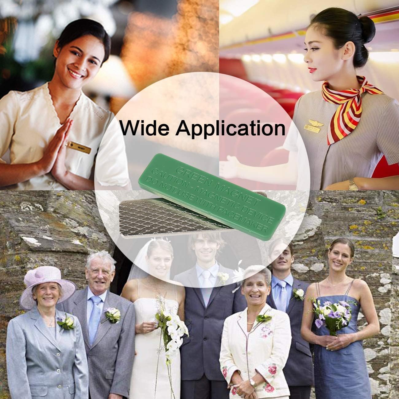 Magreen Magnets 30 Pack Magnetic Name Badge Holders, Magnetic Name Tag Holder with 3 Neodymium Magnets - Image 5