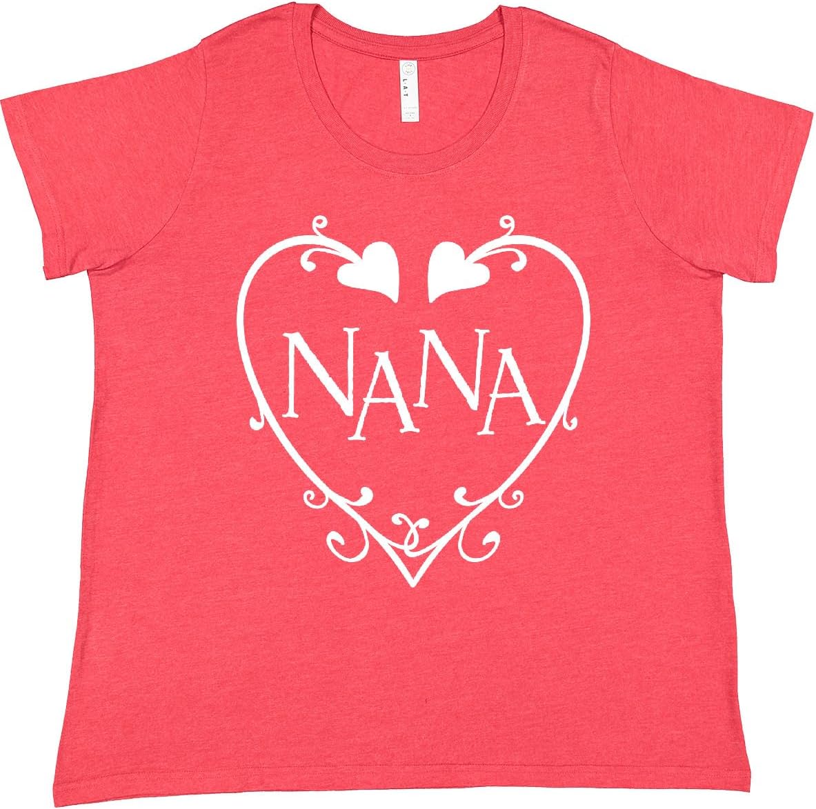 inktastic Nana with Hearts and Swirls Women's Plus Size T-Shirt