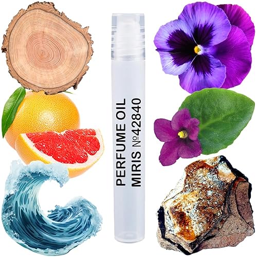 MIRIS No. 42840, Inspired by Invitus Aqua 2018, aceite de perfume de larga duración para hombres, rollerball, 0.34 onzas líquidas  0.3 fl oz