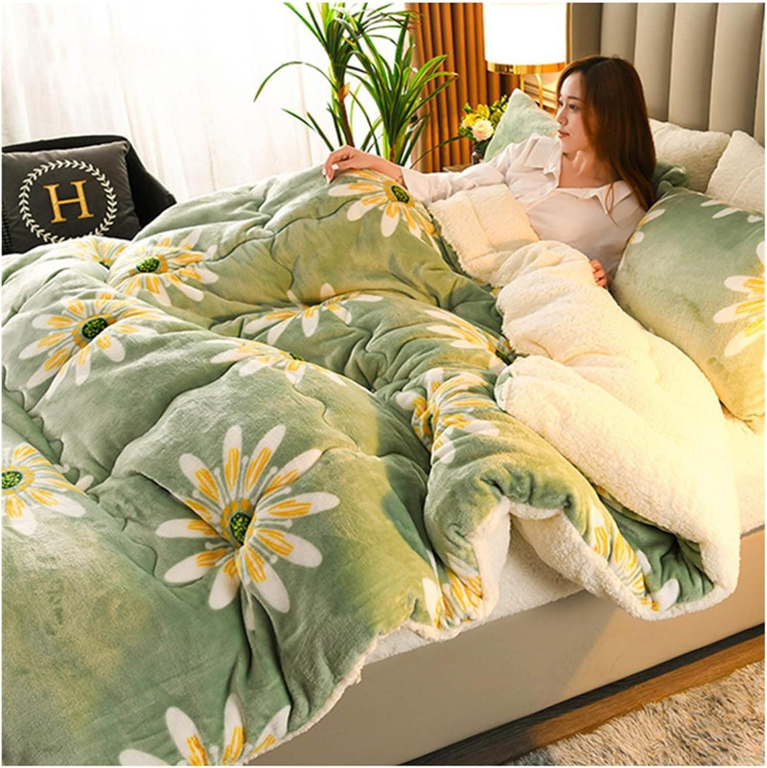 Couverture d'hiver moelleuse pour des nuits douces et sereines
