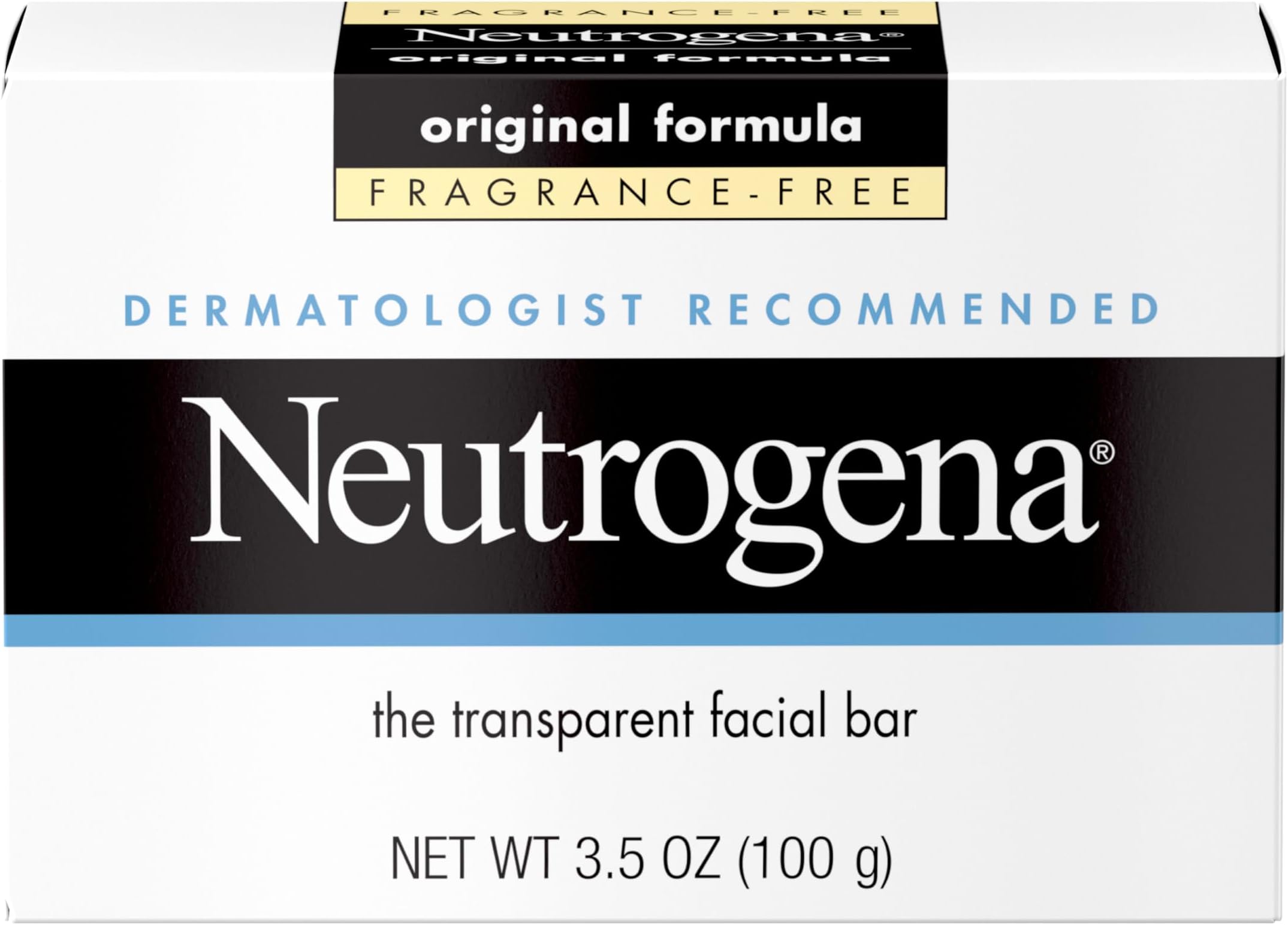 Original Formula Facial Bar, Fragrance Free 3.5 oz.