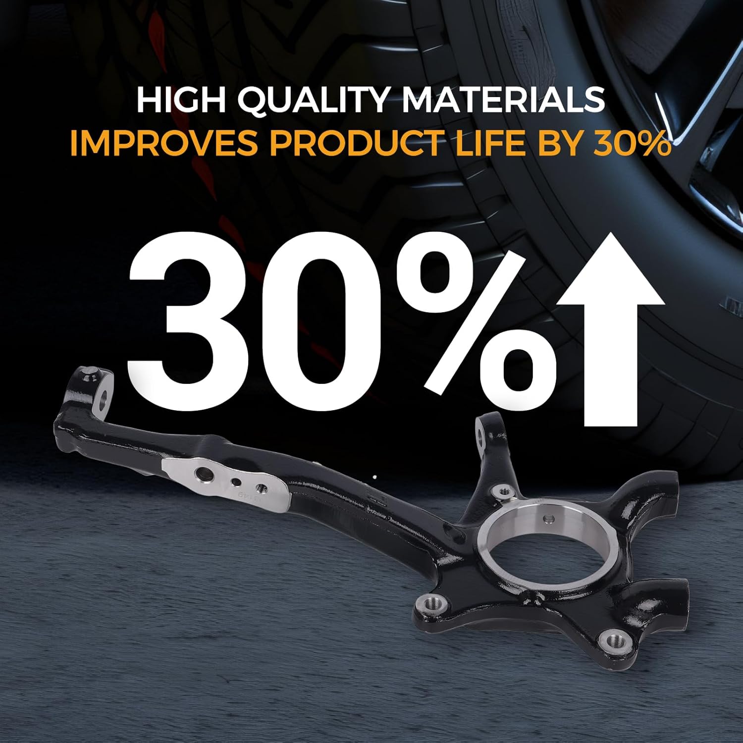 PAROD Front Left Steering Knuckle Assembly Wheel Hub Bearing Fit for 2005-2023 Toyota Tacoma, Driver Side Replace for 698149