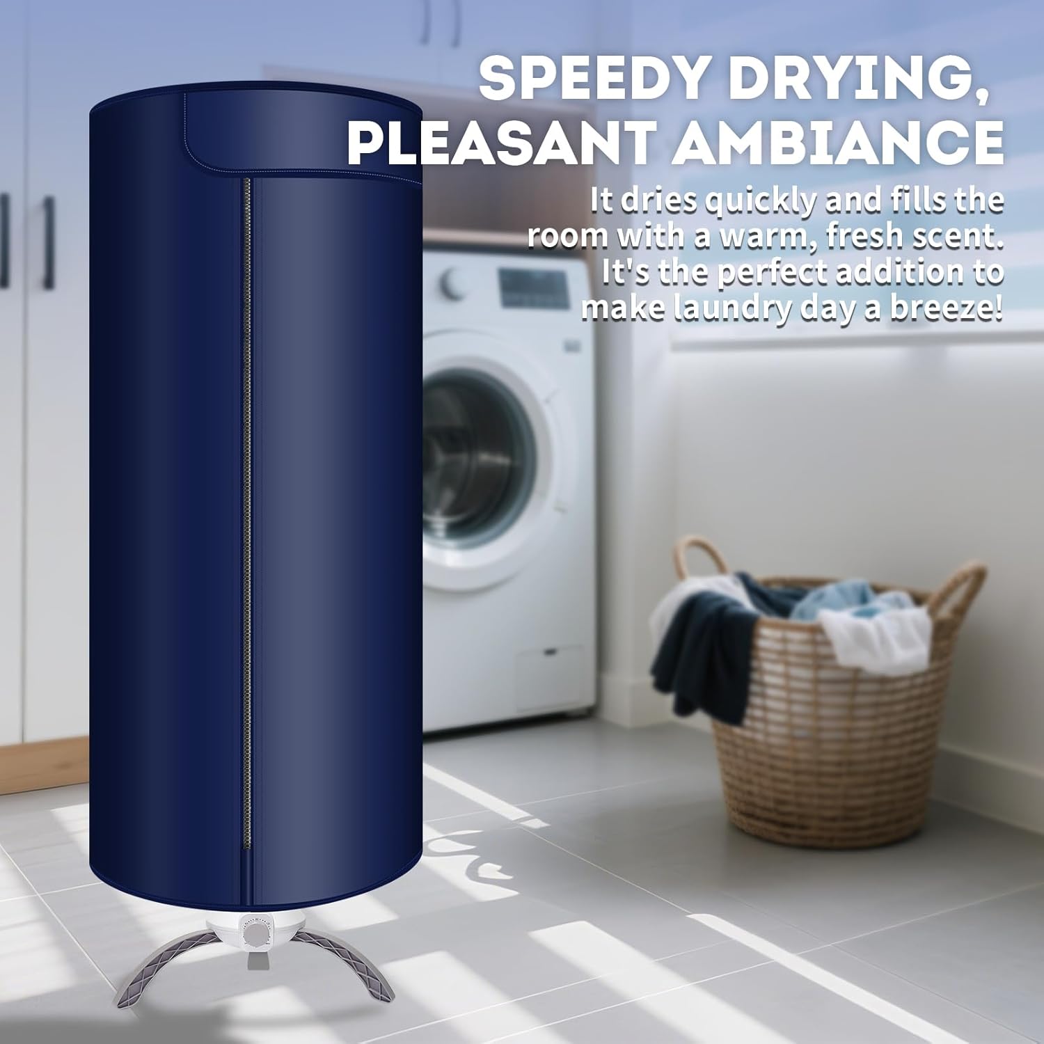 Portable Clothes Dryer Upgraded Large Capacity,Mini 900W Foldable Portable Dryer for Clothes and Shoes,Quick&Easy to Use Compact Dryer for Laundry Travel Apartments Families and RV