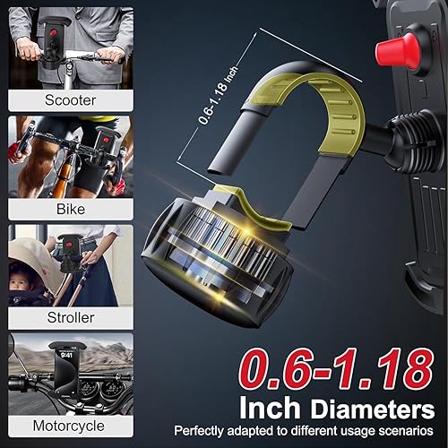 Miniatura 7 de Soporte para teléfono de bicicleta, soporte para motocicleta, soporte para teléfono celular, abrazadera para teléfono celular, clip de teléfono para