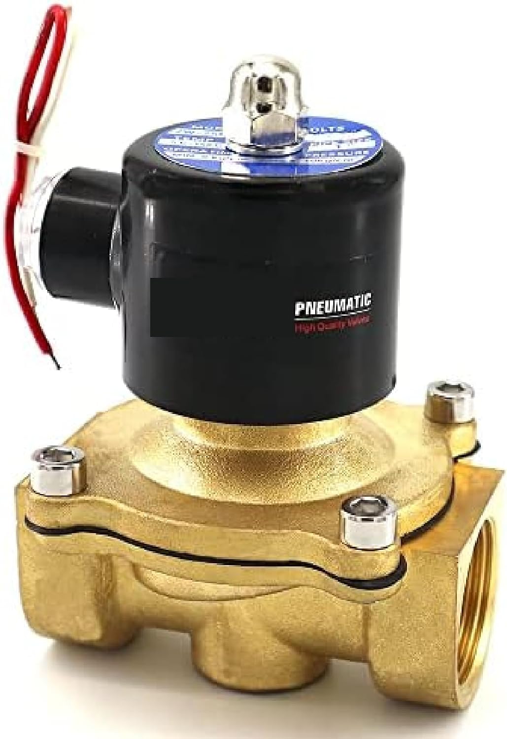1/4" NPT Brass Electric Solenoid Valve 12V DC Normally Closed Solid Brass (0.5 Inch DC 24V)