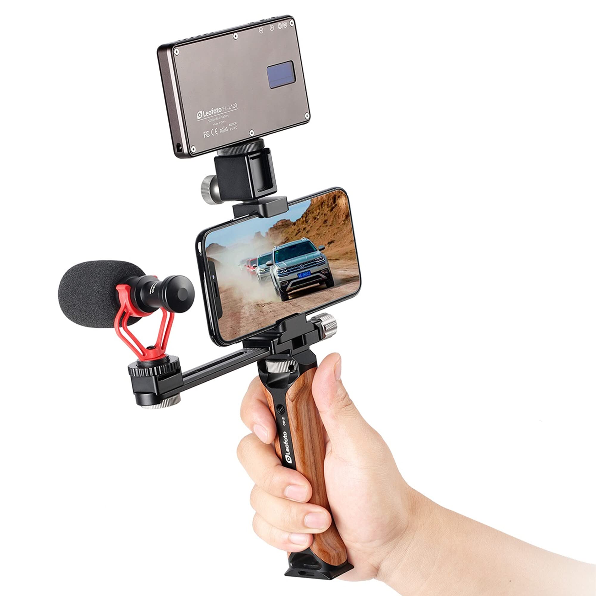 VC-1 スマートフォン用撮影リグ Leofoto Amazon | LEOFOTO VC-1 スマートフォンビデオキット ローズ