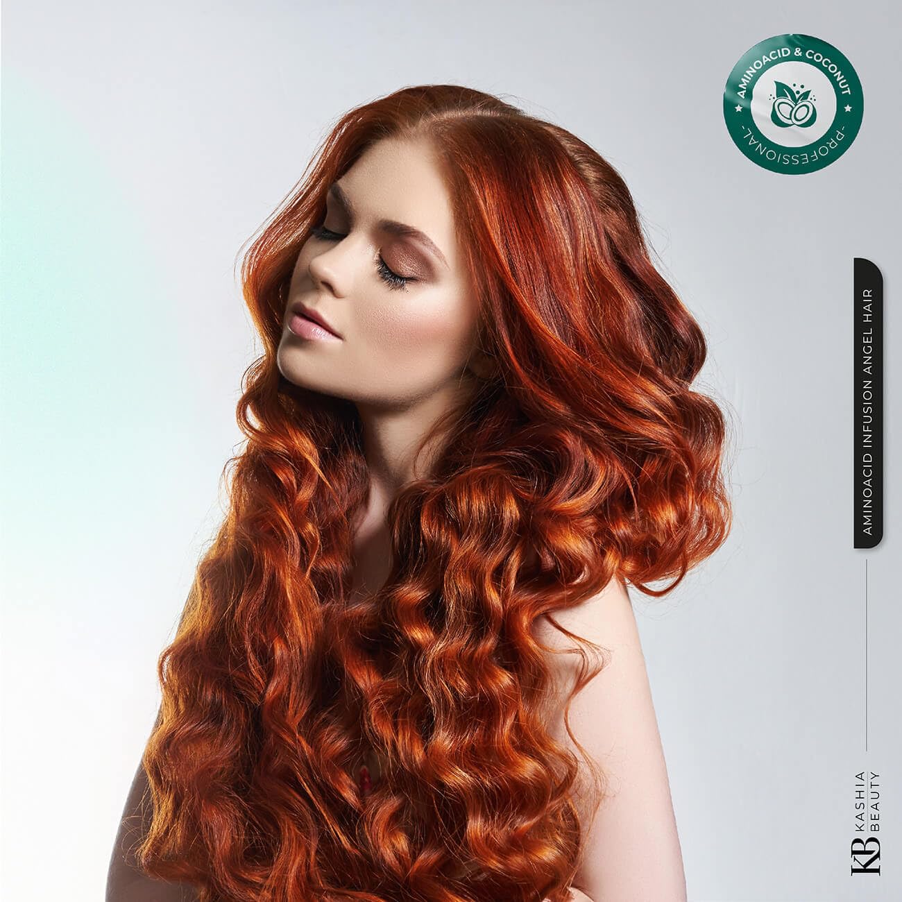 KASHIA BEAUTY Aminoacid Infusion Angel Hair 2 oz – Leave-In Treatment for Dry Hair & Split Ends – Frizz Control Cuticle Sealer & Styling Aid – With Natural Amino Acids for Lasting Softness
