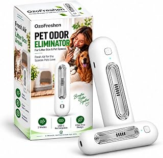 Ozofreshen Pet Odor Eliminator, Rechargeable Portable Deodorizer for Pets