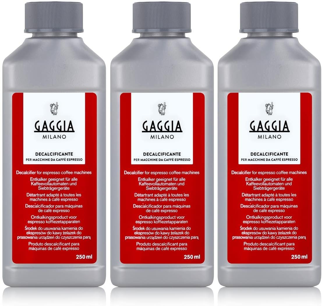 GaggiaDescaler Decalcificante liquid 250ml 3 pack (3 x 250 ml) - replaces Baby Cleaner powder